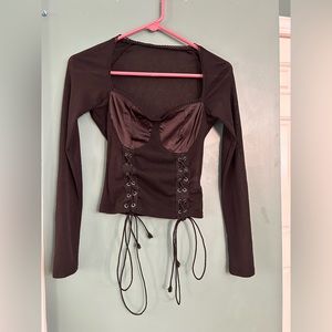 polyester size m color black blouse. lay new fashion woman